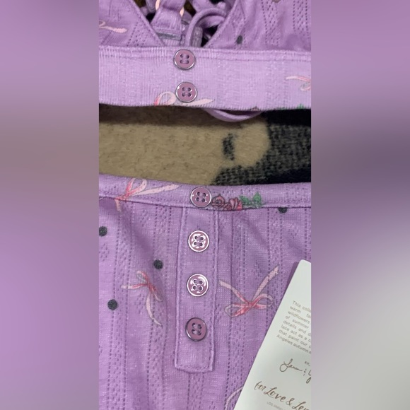 NWT For Love and Lemons Size XL Lavender Floral Bra & Set - Picture 12 of 12